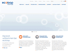 Tablet Screenshot of ecoloop.eu